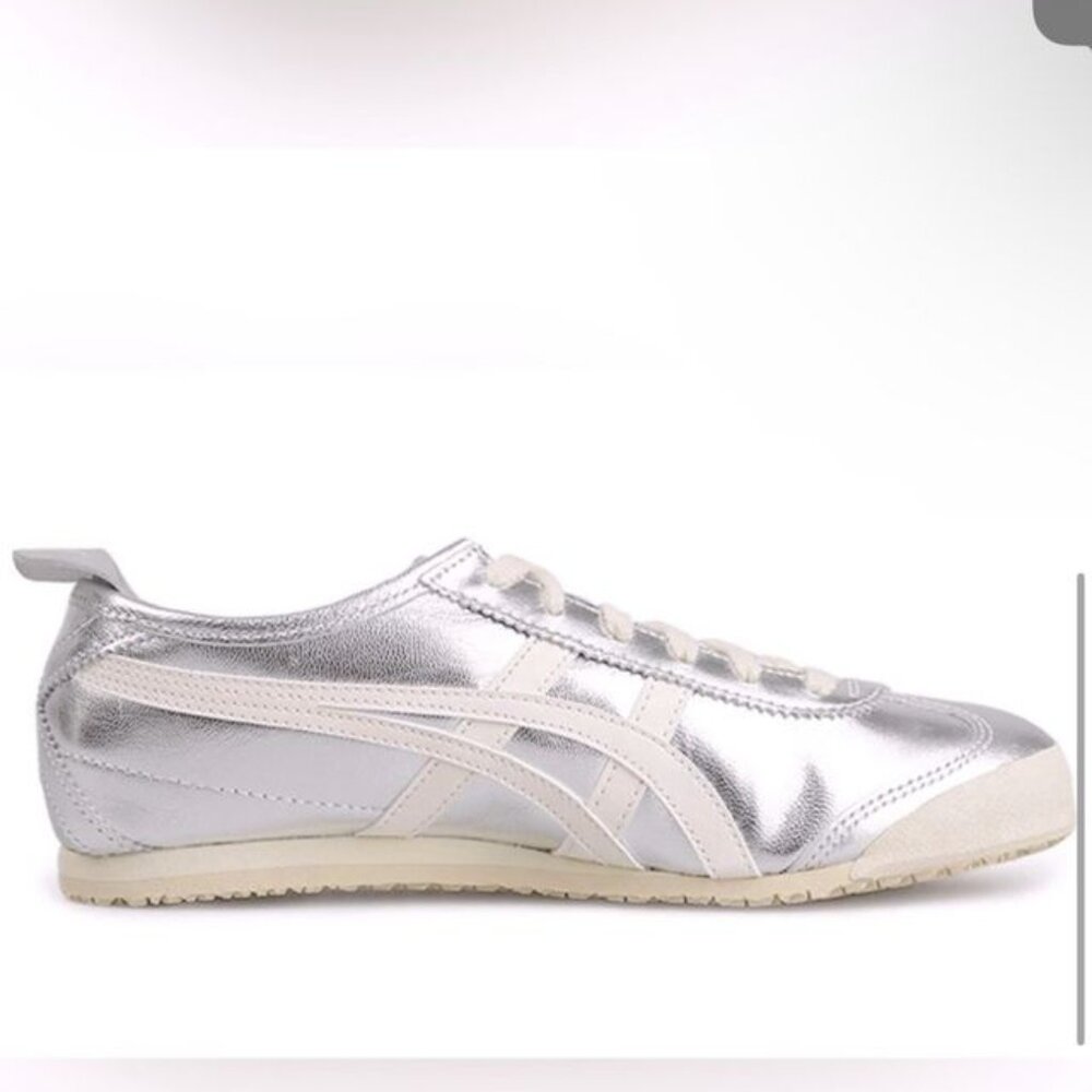 NWT Asics Onitsuka Tiger Mexico 66 Silver Off White